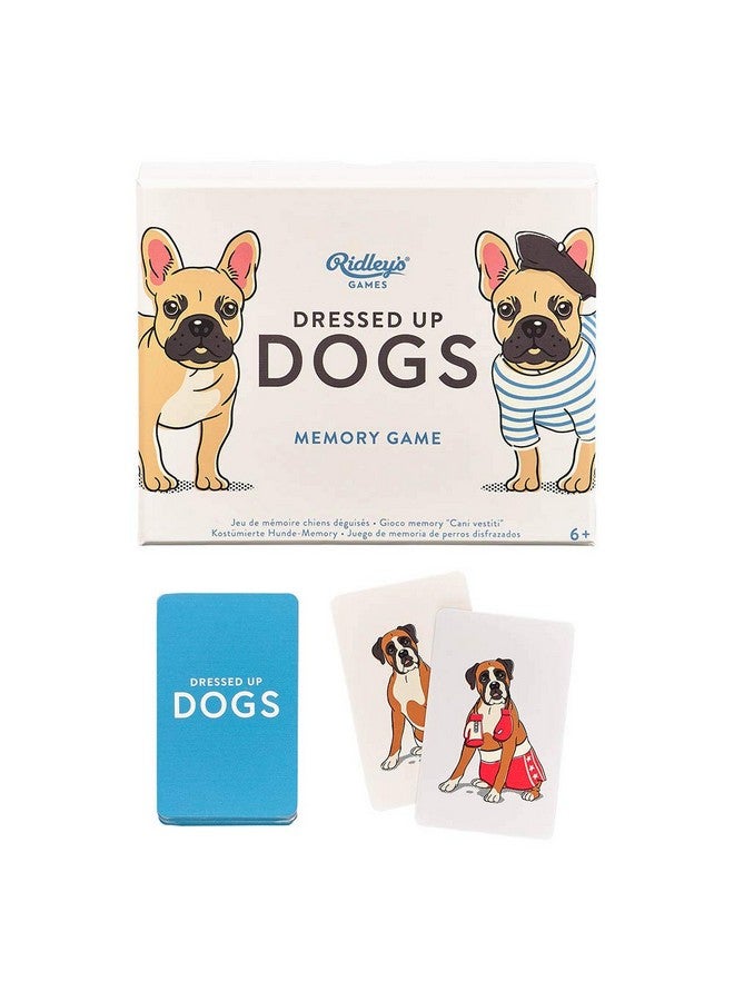 Ridley's Ridley’s Dressed Up Dogs Memory Game - Includes 50 Matching Cards and Instructions - Memory Card Game Featuring Well-Dressed Dogs - Fun for All Ages, Makes a Great Gift Idea - Image 1
