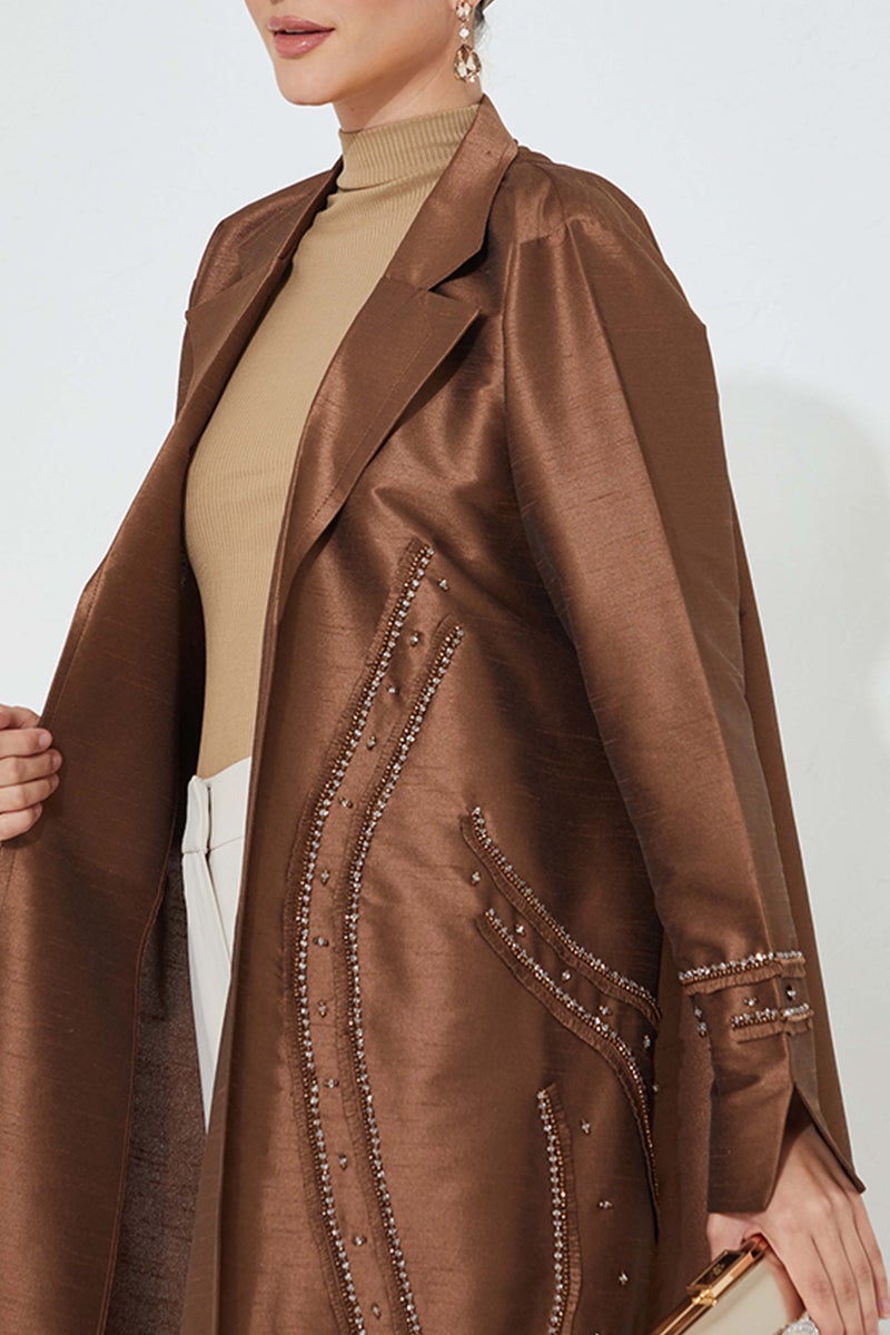 مويستريت عباءة بأكمام واسعة مزينة - Image 3