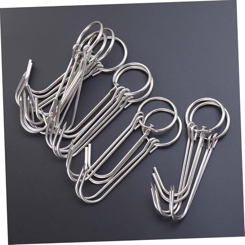 10Pcs Stainless Steel Meat Hanging Hooks for BBQ Grill Cooking and Drying - Image 5