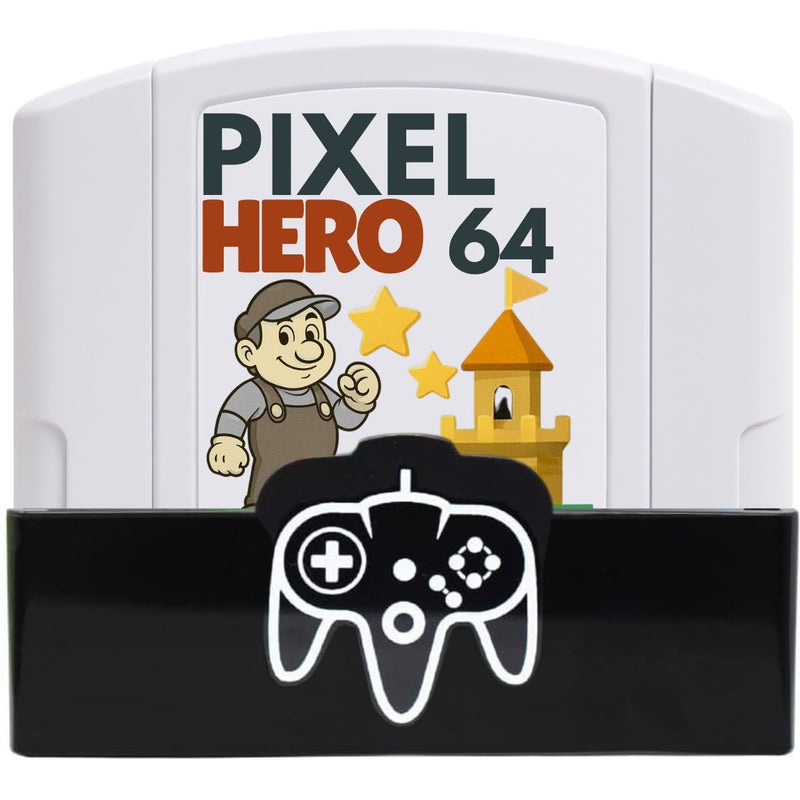 Skywin N64 Game Storage N64 Game Holder Fits and Organizes N64 Cartridges Simple and Stylish Design to Show Off Your Game Collection