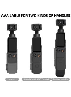 Generic For DJI Osmo Pocket 3 Expansion Adapter Frame Protective Case Cold Shoe Brackets Handle Housing Shell Cover with Foldable Two Claw Interface for Microphones Fill Lights Grip  - Image 5