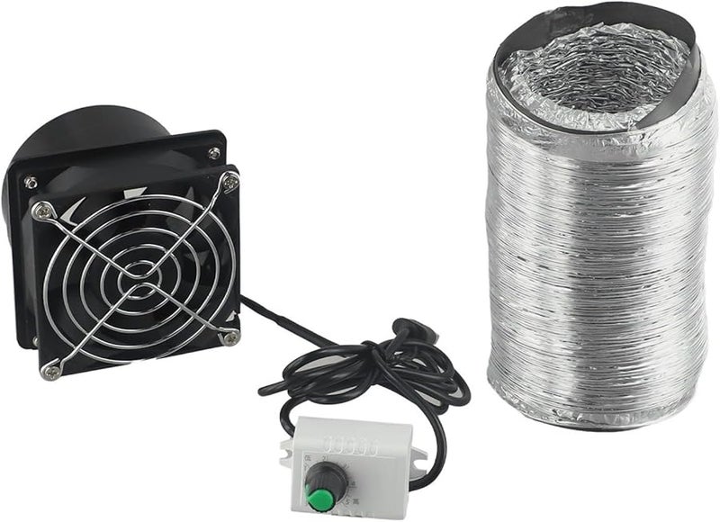 Adjustable Speed Fume Extractor Fan With 3 Meter Duct For Soldering Welding Kitchen Ventilation - Image 1