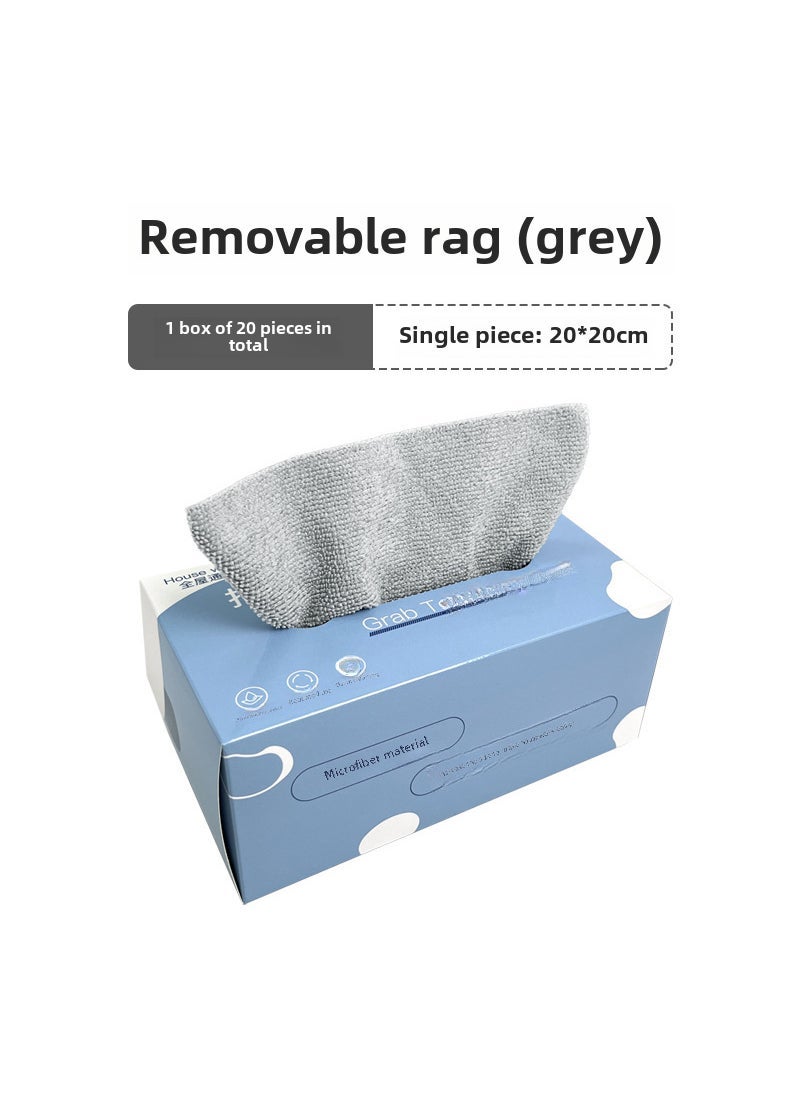 Dual-Use Microfiber Cleaning Cloths for Kitchen Boxed 20*20 gray 20