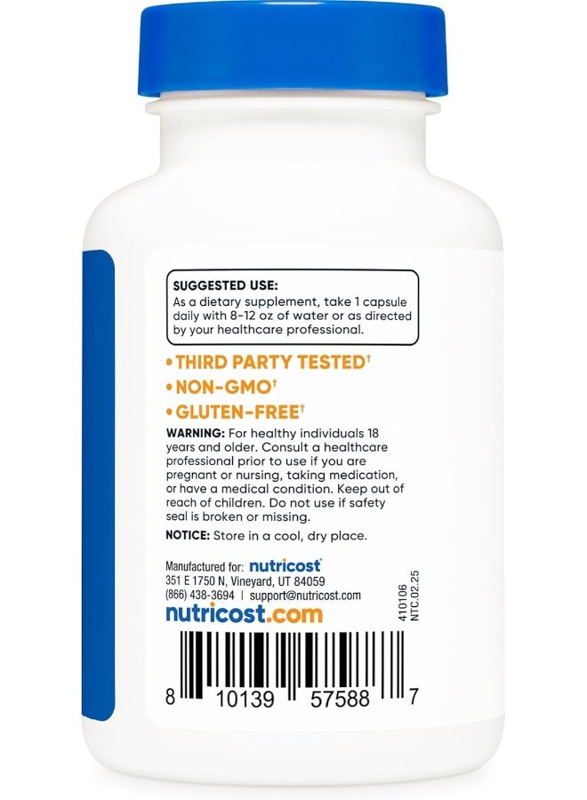 Nutricost مكمل غذائي NADH 10 ملغ للبالغين - 120 كبسولة - Image 4