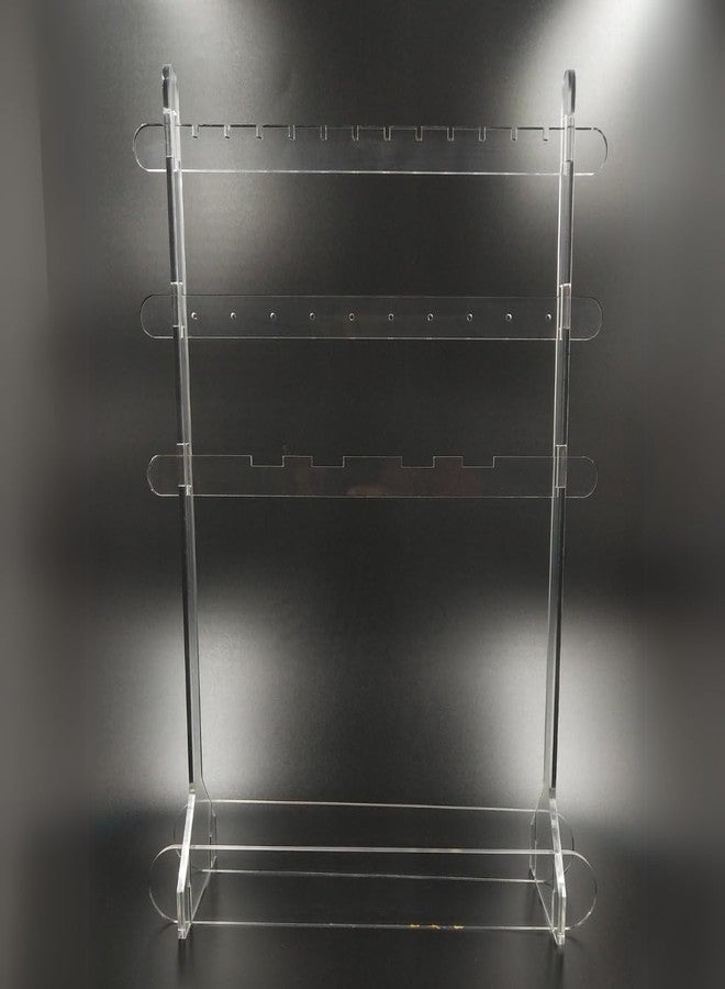 EXPORTIQ Acrylic Jewellery Display Stand, Clear Organizer for Necklace, Rings, Earrings and Trinkets, Perfect for Jewellery Shoots and Display - Image 2