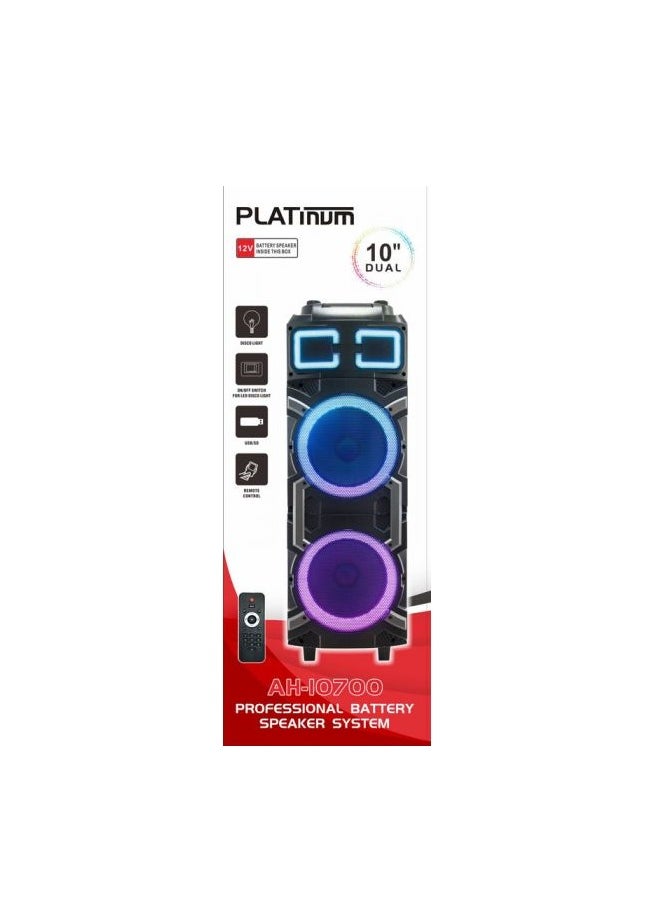 Platinum Platinum AH-10700 Dual 10-Inch Battery Speaker System SUB  - Image 4