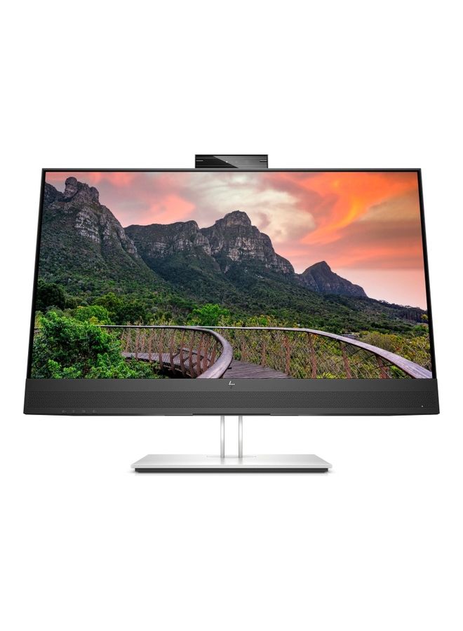 E27m G4 QHD USB-C Conferencing Monitor QHD 2560 x 1440 27 Inch Anti-Glare Camera 5MP Microphone Echo Cancelling 2 Speakers IPS Height Adjust Tilt Swivel Pivot Black
