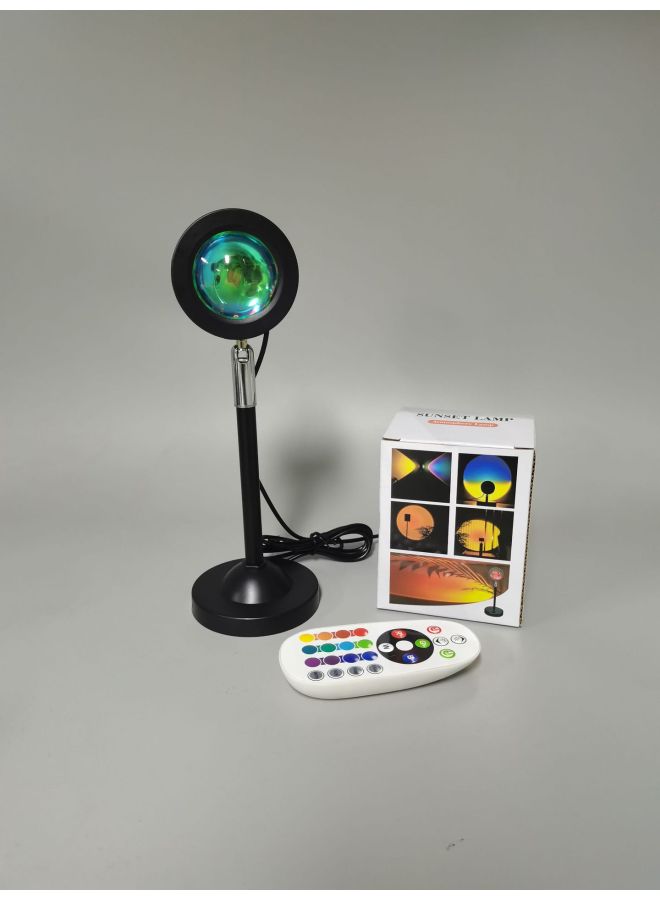 Miniature Rgb Sunset Atmosphere Light Photography Ambient Light Projection Lamp Decorative Lighting-Power Supply:With 6-color Film Bag-Light Color:Desktop Split  - Image 1