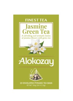 Alokozay Jasmine Green Tea 20 Teabags (50g)  - Image 1