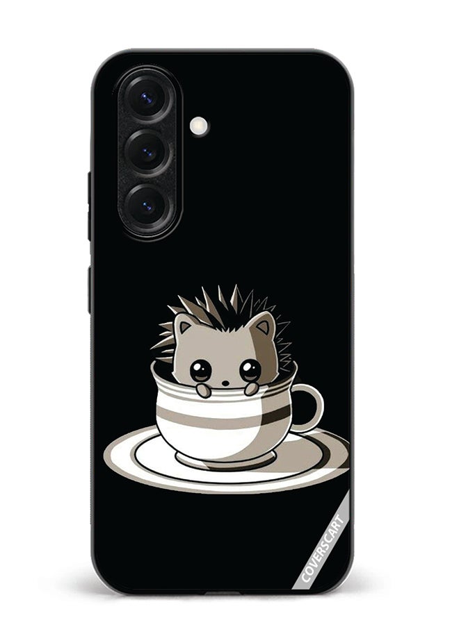 VR CREATIVE Protective Case Cover For Samsung Galaxy S25 Cat In A Cup Design Multicolour