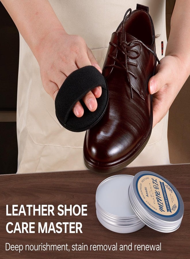 Aosdc Mink Oil Leather Conditioner Cleaner for Leather Boots, Mink Oil Kit 4.23 Oz with Sponge, All-Natural Waterproof Soften and Restore Shoes, Jackets, Hats, Baseball Gloves, Saddles and Harnesses, - Image 3