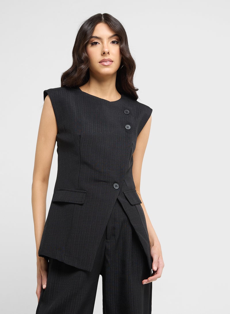 ايلا طقم فيست وبنطلون بأزرار مائلة - Image 3