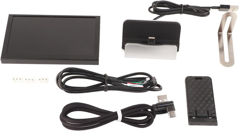 GLOGLOW TypeC Secondary Screen Protection Computer CPU GPU RAM HDD Monitor 360 Degree Rotation Auto Power Off for PC (Black) - Image 2
