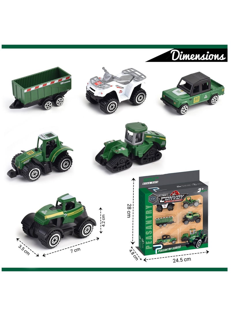 Little Story مركبة مزارع منزلقة مصنوعة من سبائك معدنية (6 قطع) - متعددة الألوان - Image 3