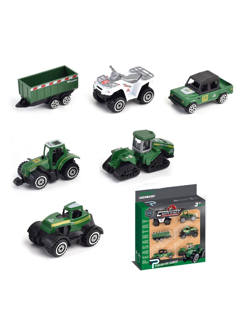 Little Story مركبة مزارع منزلقة مصنوعة من سبائك معدنية (6 قطع) - متعددة الألوان - Image 1