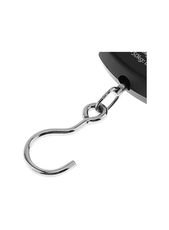 PROMASS Portable Handheld Travel Luggage Electronic Scale, Digital LCD Hanging Suitcase Weighting Scale 110lbs with Tare Backlight Function Gift For Traveler, Silver, Fishing - Small  - Image 5