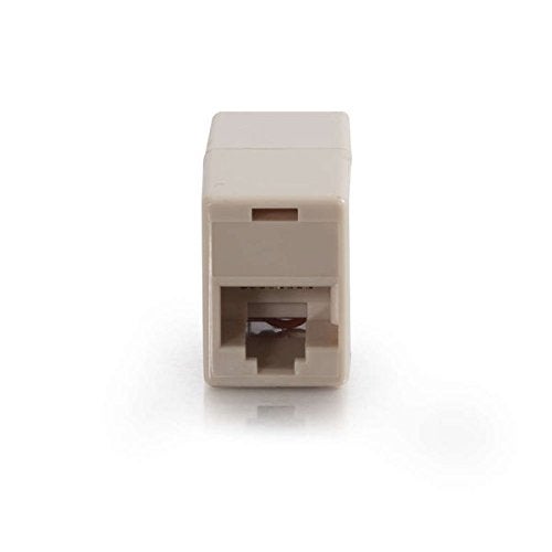 C2G C2G 01927 RJ12 6-Pin Modular Straight-Through Inline Coupler, Ivory  - Image 2