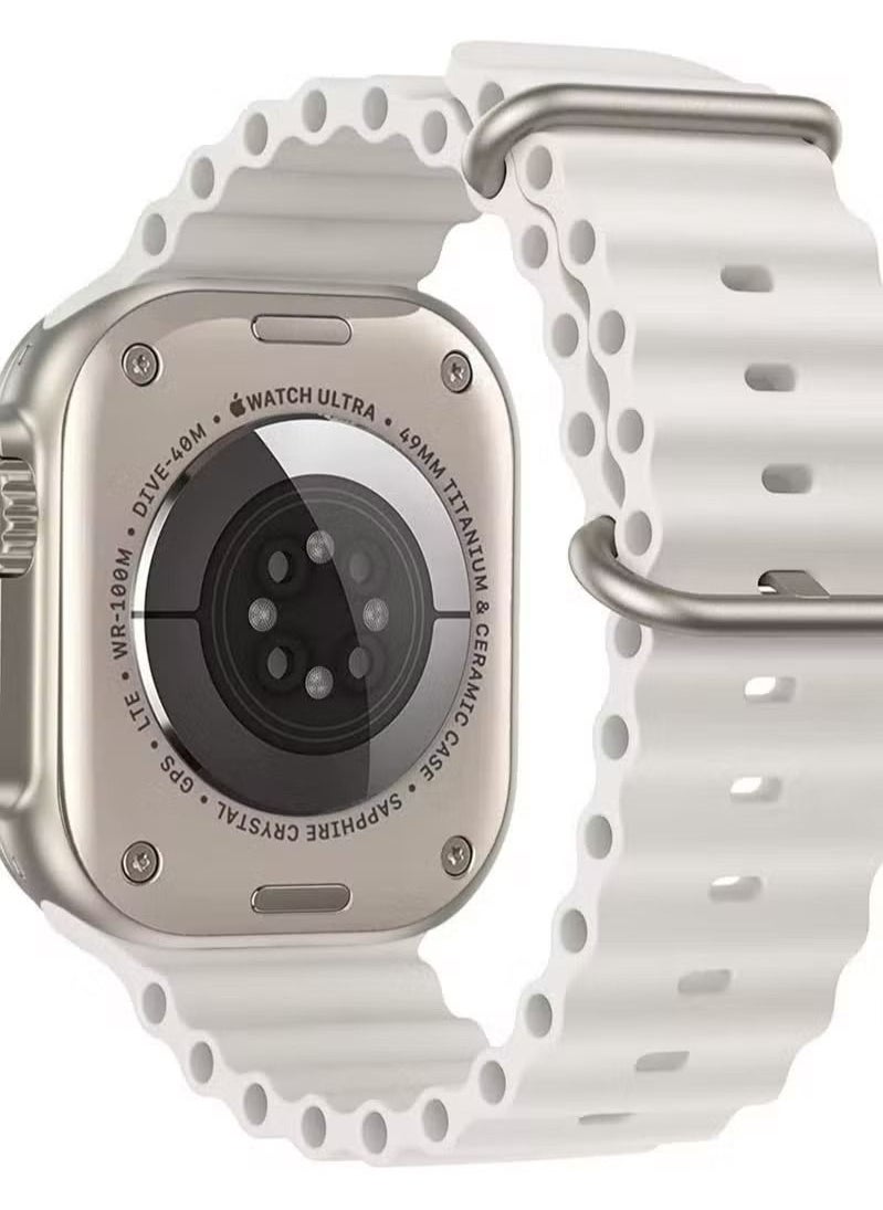 Zaboon - Ocean Band 42mm 44mm 45mm 49mm Compatible For Apple Watch Ultra Band Soft Silicone Replacement Strap for iWatch Ultra 6/5/4/3/2/1/SE - Image 1