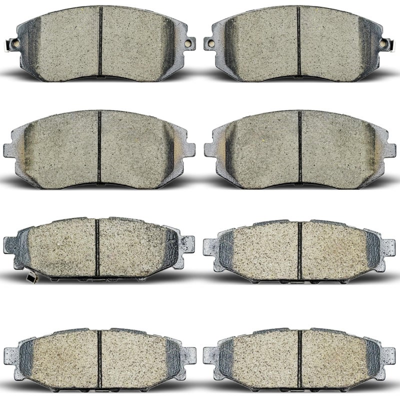 ALADICHE Front Rear Ceramic Brake Pads Compatible with 20092013 Subaru Forester20082011 Subaru Impreza20052013 Legacy20052013 Outback