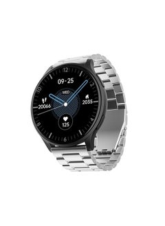 boAt Lunar Orb w/ 1.45" (3.6 cm) AMOLED Display, BT Calling, DIY Watch Face Studio, Coins, Crest App Health Ecosystem, Live Cricket & Football Scores, IP67, Smart Watch for Men & Women(Steel Silver)