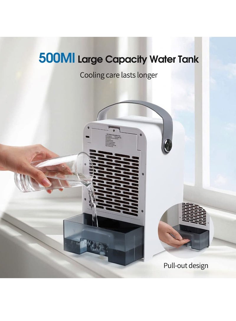 Arabest Portable Air Cooler, Water Circulation Cooling Fan 3 Speed Air Conditioning Fan Cooling Fan Digital Display Fan for Bedroom,Office and Room - Image 3