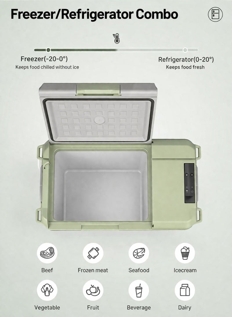 Alpicool X30 30L Portable Car Refrigerator 12V/24V DC & 110–240V AC, Deep Cooling to –20°C, Compact Freezer for Camping, Travel & Home - Image 2