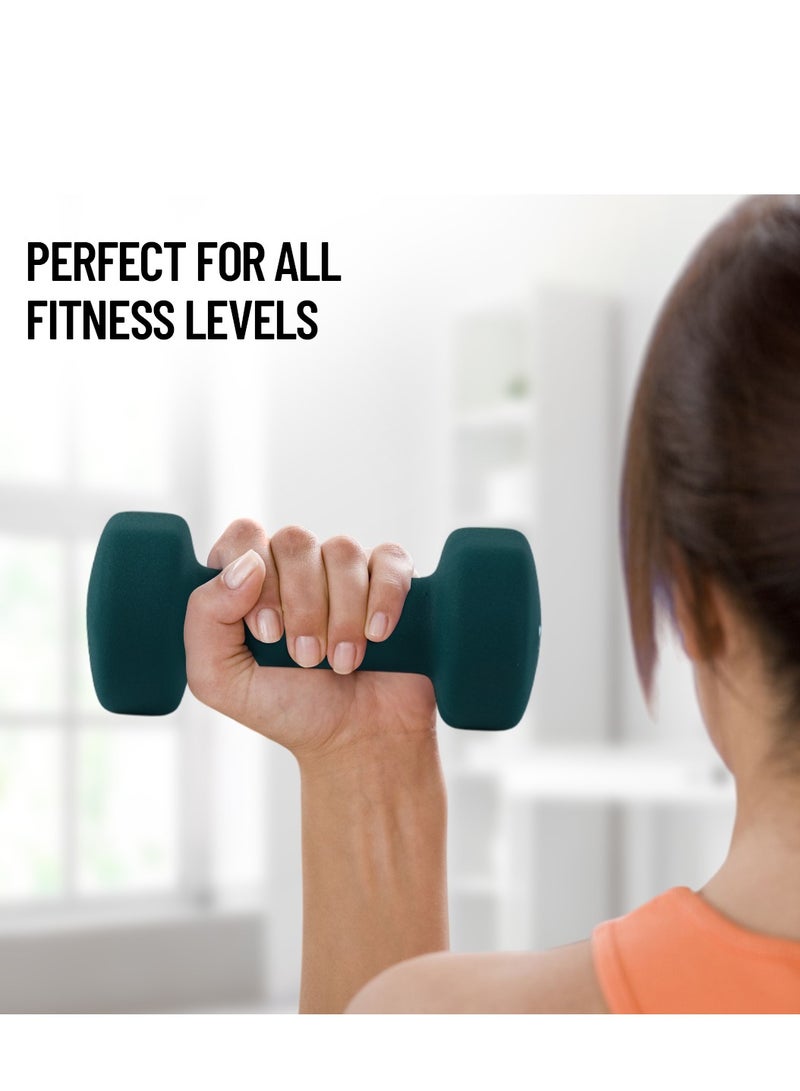 AXOX Axox Neoprene Dumbbell Pair 2.5 Kg For Home Workout & Strength Training For Men & Women - Image 2
