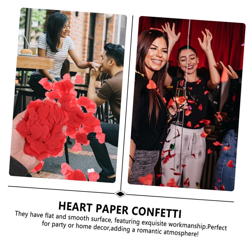 Red Paper Heart Confetti 15g Pack Wedding Table Decoration For Romantic Celebrations - Image 4