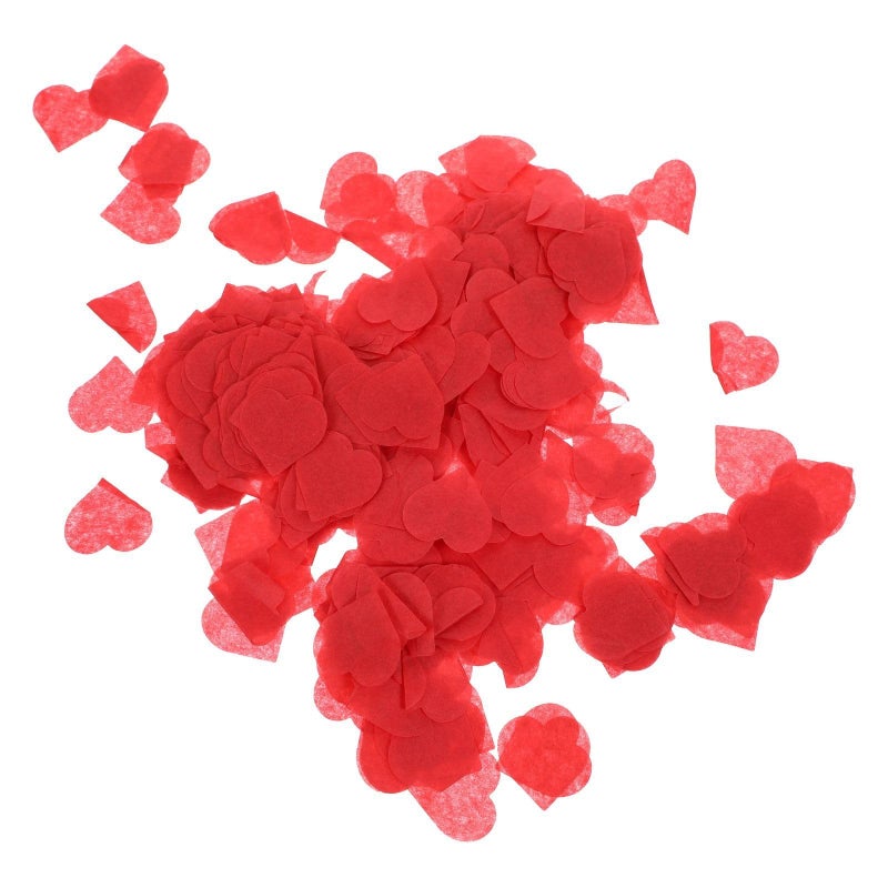 Red Paper Heart Confetti 15g Pack Wedding Table Decoration For Romantic Celebrations - Image 2