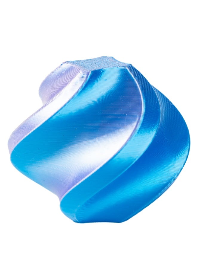 robotgcc Silk PLA Blue Purple Gradient 1.75mm 3D Printer Filament 1KG Dual Color Silk PLA Filament Color Changing PLA Filament Smooth Glossy Finish PLA Material for FDM Printing High Quality PLA Filament Stable Extrusion Consistent Diameter Easy Printing PLA Compatible with Most 3D Printers Decorative Printing Filament for Models Sculptures Cosplay Engineering Prototyping DIY Projects Reliable Layer Adhesion Low Warping Premium Surface Finish Gradient PLA Filament High Precision Tolerance Strong Bonding Performance Professional 3D Printing Material Universal FDM Filament Spool Long Length High Strength PLA Filament - Image 3