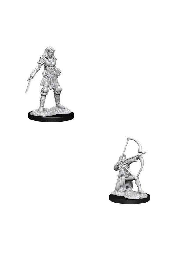 WizKids Pathfinder Battles Deep Cuts Unpainted Minis: W15 Female Human Fighter - Image 1