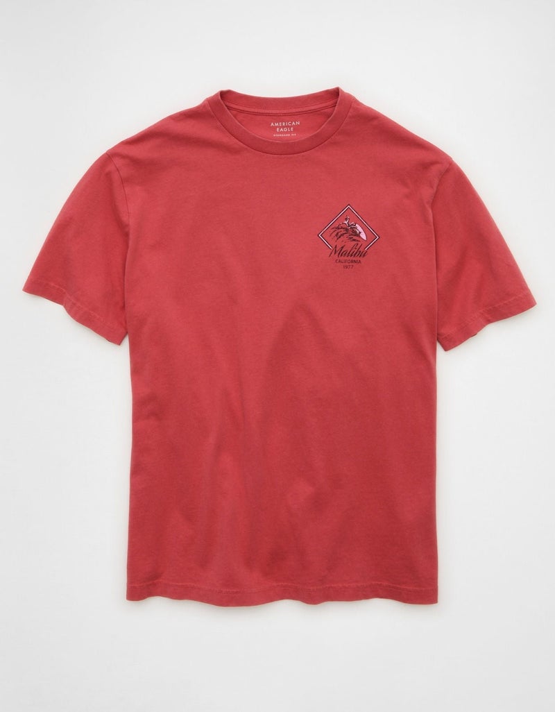 American Eagle AE Standard Fit Destination Graphic T-Shirt - Image 3