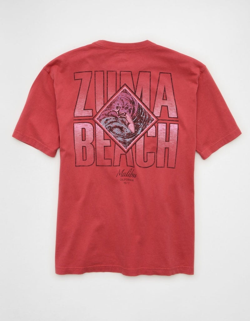 American Eagle AE Standard Fit Destination Graphic T-Shirt - Image 4
