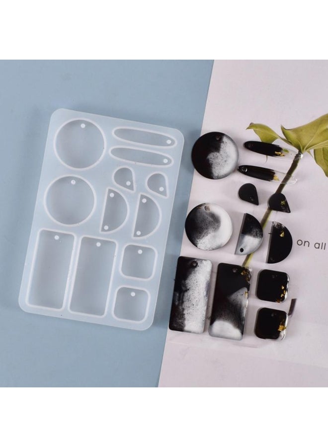 Silicone Earring Pendant Resin Mold Diy Epoxy Resin Production Mold - Image 1