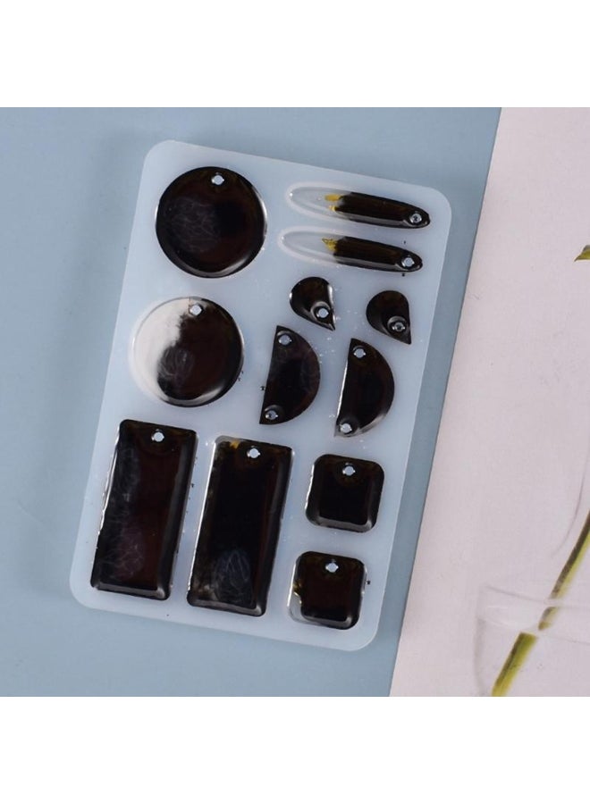 Silicone Earring Pendant Resin Mold Diy Epoxy Resin Production Mold - Image 3