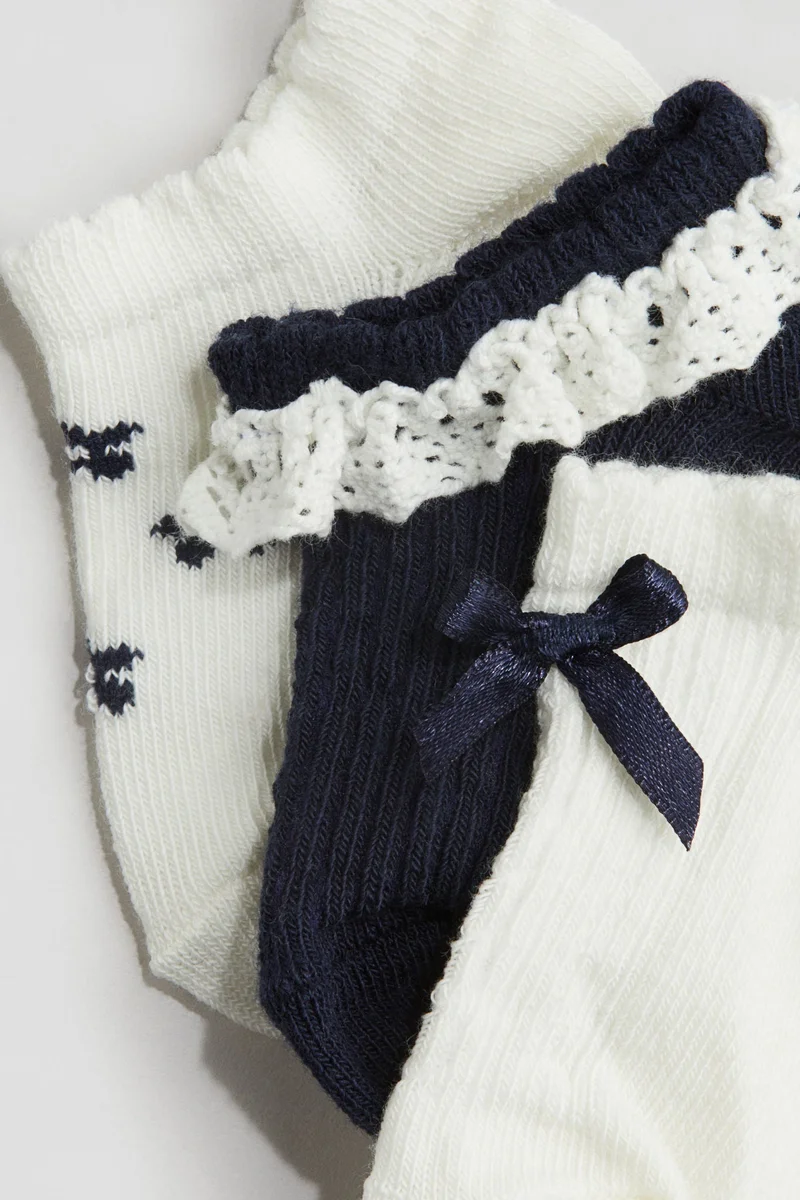 H&M 5-pack shaftless socks