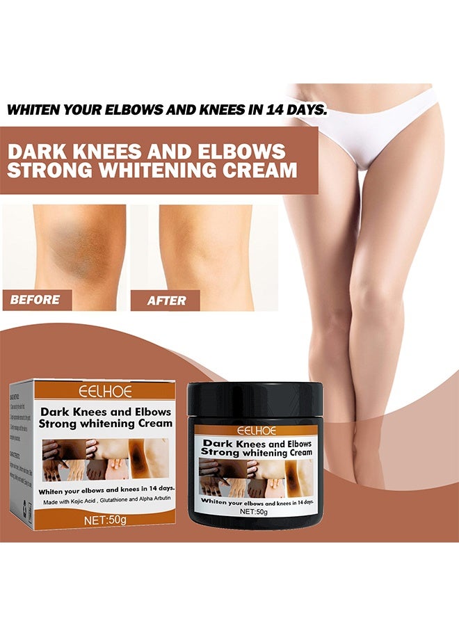EELHOE Dark Knees And Elbows Strong Whitening Cream, Whitening Body Lotion, Intimate Area Whitening Cream, Dark Spot Correcting Cream For All Skin Types - Image 2
