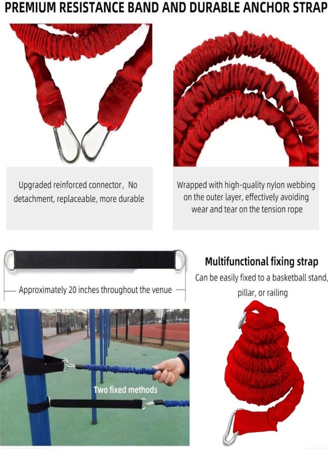 OYINDIZ Speed Training Equipment, Resistance Bungee Band Multi-Sport Resistance Training Kit Improve Speed Fitness Agility Power Speed Strength Vertical Jumping Basketball Tennis Football - Image 4