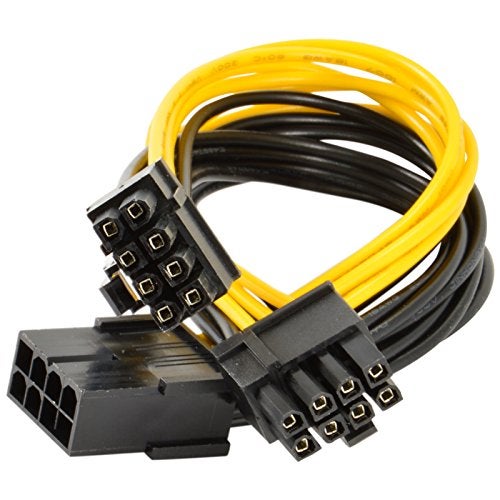 JacobsParts PCI Express Power Splitter Cable 8-pin to 2X 6+2-pin (6-pin/8-pin) 18 AWG - Image 2