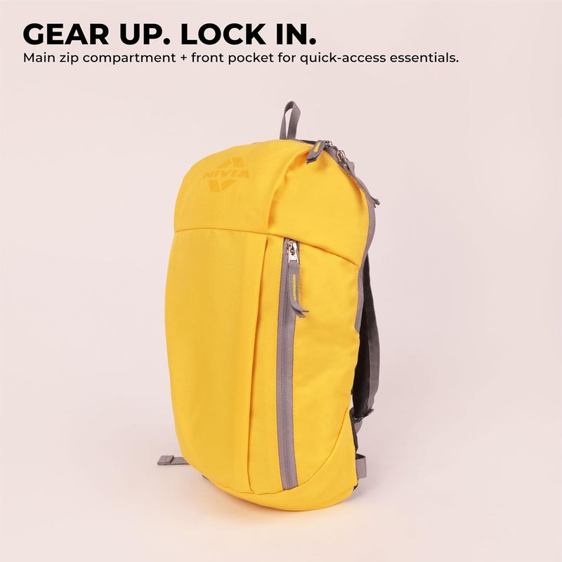 Nivia Pulse Junior 2.0 Water-Resistant Sports Backpack - Lightweight & Durable 600D Polyester with Double-Zip Main Compartment - Image 2