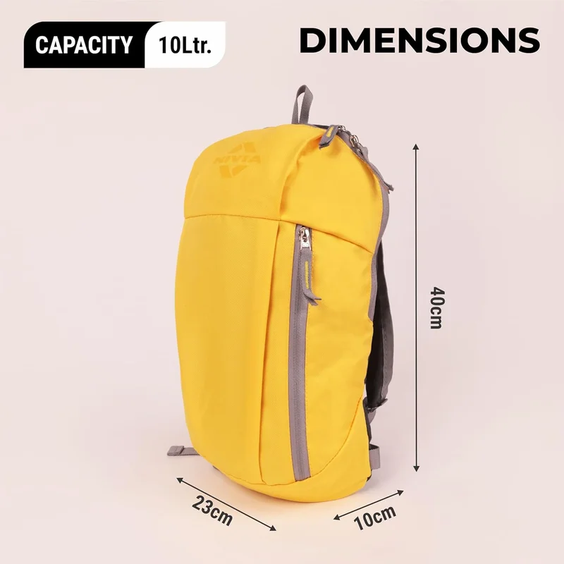 Nivia  Nivia Pulse Junior 2.0 Water-Resistant Sports Backpack - Lightweight & Durable 600D Polyester with Double-Zip Main Compartment  | Best Price UAE
