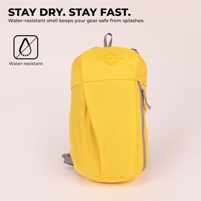Nivia Pulse Junior 2.0 Water-Resistant Sports Backpack - Lightweight & Durable 600D Polyester with Double-Zip Main Compartment - Image 3