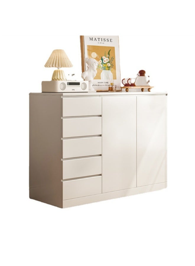 CityRiya-Long Storage Cabinet, Buffet Sideboard Cabinet, Coffee Bar Cabinet with Drawer, Large Cupboard, Coffee Corner with Storage, Entryway Console Table, Accent Table for Home Kitchen (White, 120*40*89cm) - Image 4