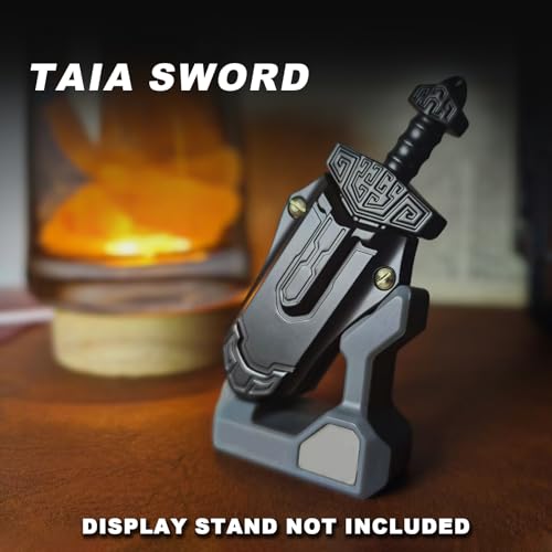 HIDEDC Taia Sword Fidget Toy Metal Sword Fidget Slider EDC Fidget Toys Adults Stress Relief Toy Executive Desk Toy for Keep Focus Anxiety Relief Grey - Image 5