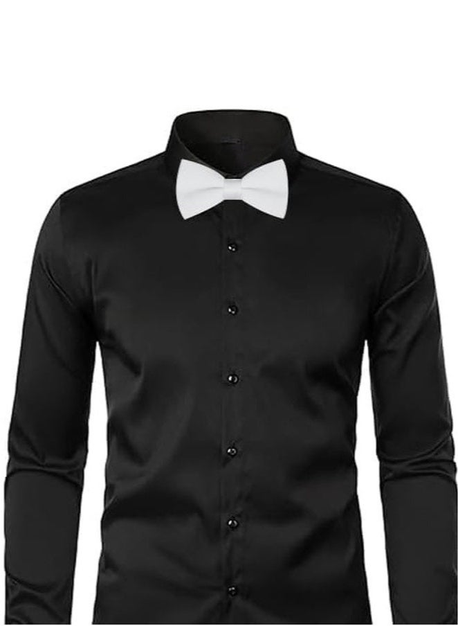 6 Pack Men's Pre-Tied Bow Ties Tuxedo Bowtie Adjustable Classic Formal Neck Bowtie for Wedding Party  - Image 5