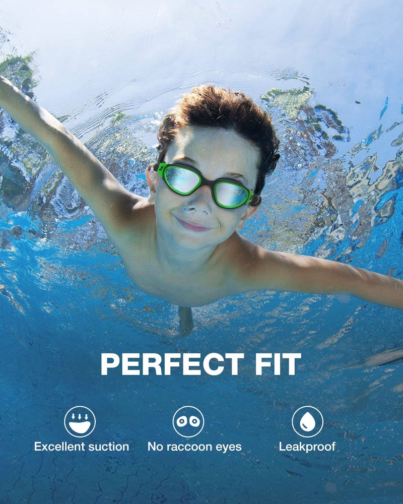 ZIONOR Kids Swim Goggles, G1 MINI UV Protection Anti-Fog Polarized Swimming Goggles for Age 6-14 - Image 4