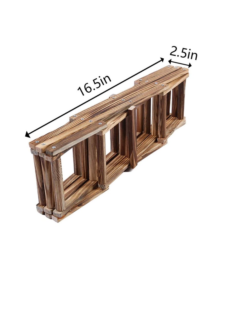 𝐅𝐅𝐃  Foldable Wooden Water Rack – Natural Brown Bottle Holder for 10 Bottles, Space-Saving Water Organizer for Kitchen, Countertop & Home Bar, Rustic Water Storage Display for Living Room & Dining Area  - Image 3