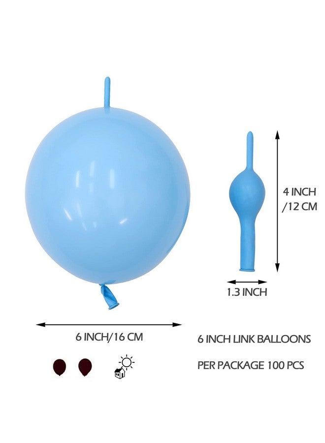 IN-JOOYAA 6 Inch Pink Latex Link Balloon 100 Pcs Quick Linkable Balloon For Party Decoration - Image 3