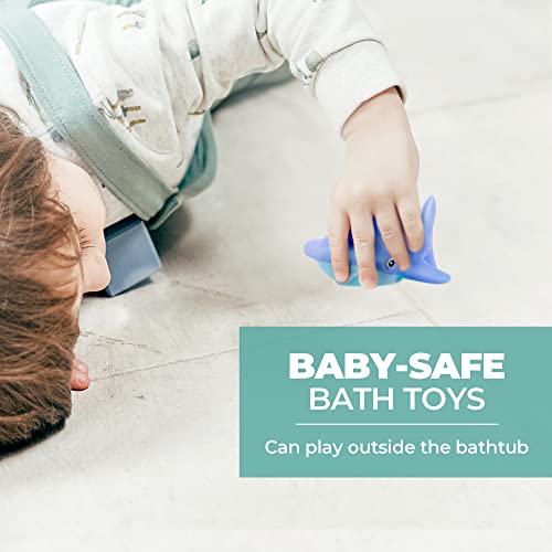 Hely Cancy Infant Bath Toys for 18 Months - No Hole Animal Bathtub Toys, Baby Bath Tub Toys - Image 5