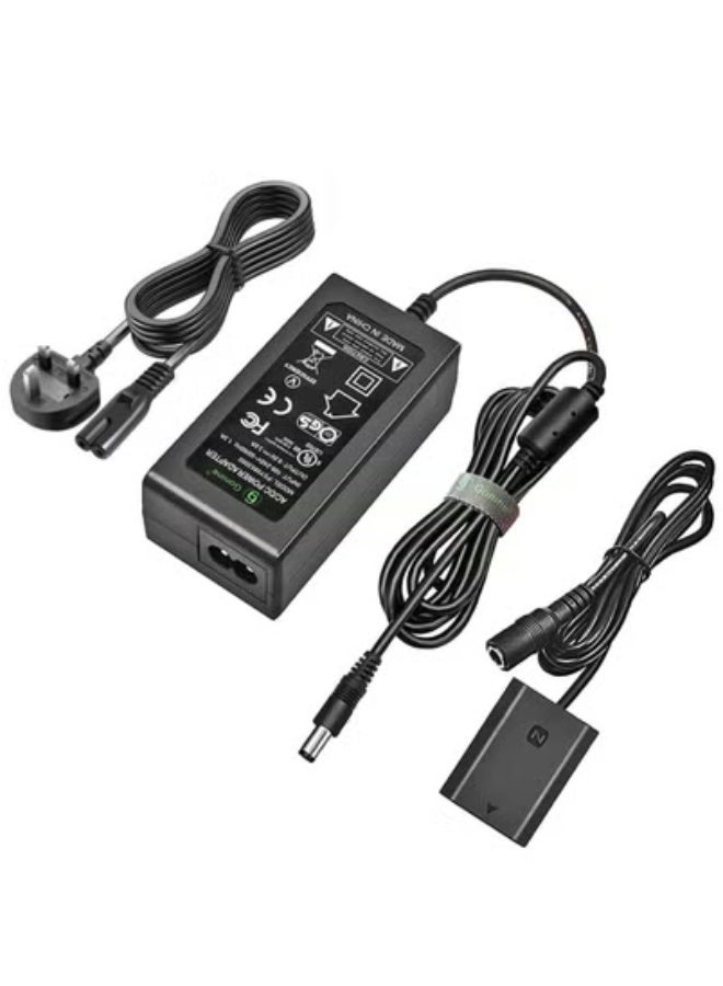 TIGER NP-FZ100 Dummy Battery Kit Power Supply AC Adapter Kit for Sony Alpha A6600, FX3, A7 III, A7R3, A7R IV, A7S III, A9, A9R, A9S, A7C, A1 Cameras, Replaces BC-QZ1 Battery - Image 2